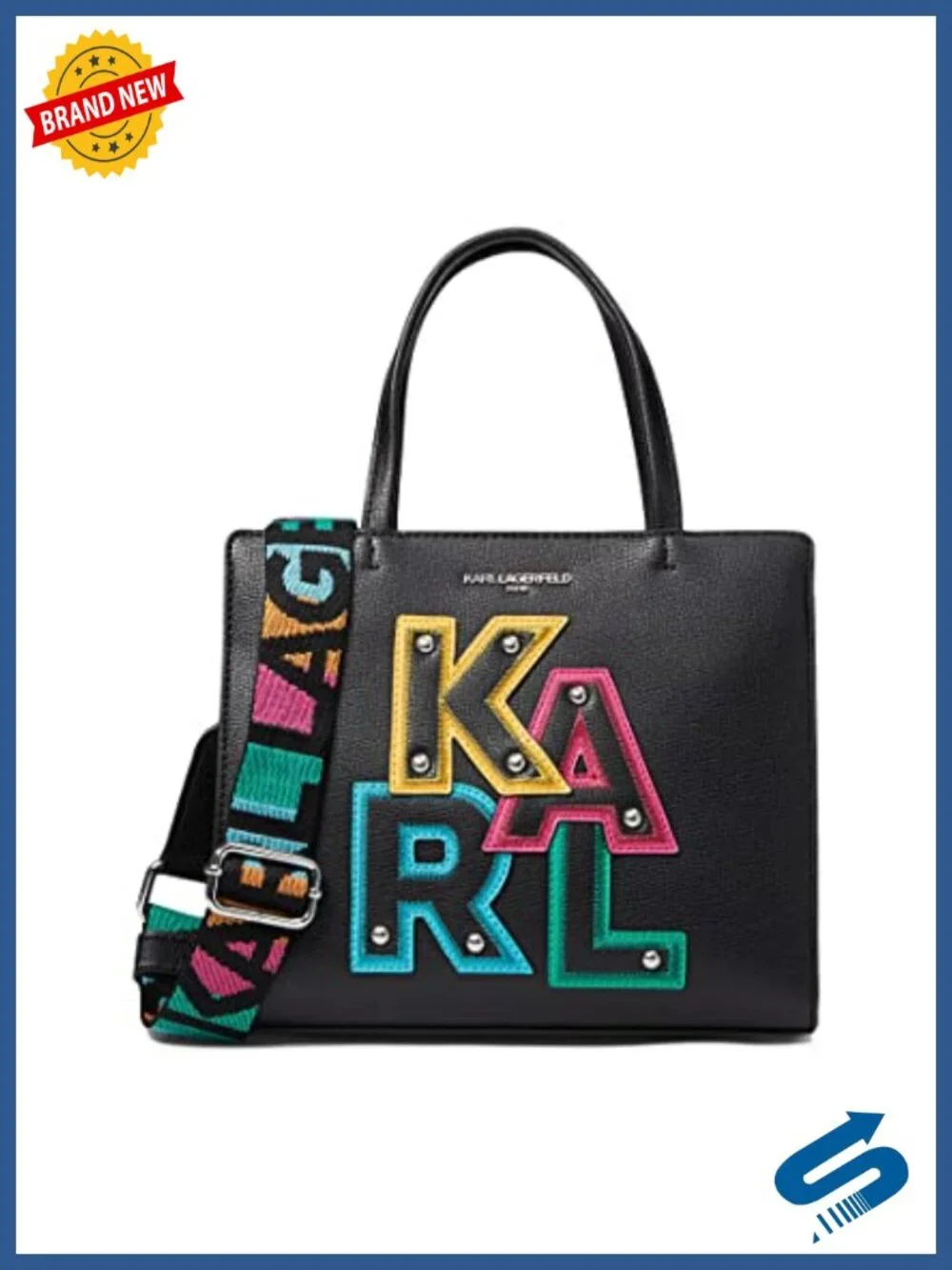 Structured Satchel With Adjustable Strap, Polyester Lining, Top Handle
